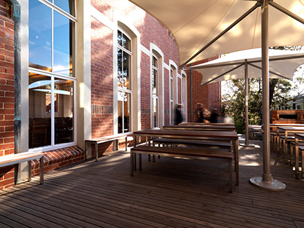 melbourne girls' grammar dining hall and café